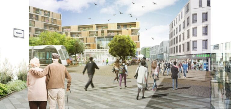 Laangfur Living Places concept urbanistique pour la création d'un nouveau quartier résidentiel au Kirchberg