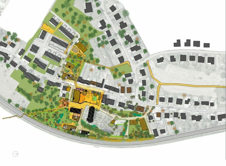 Massing plan new center Schuttrange