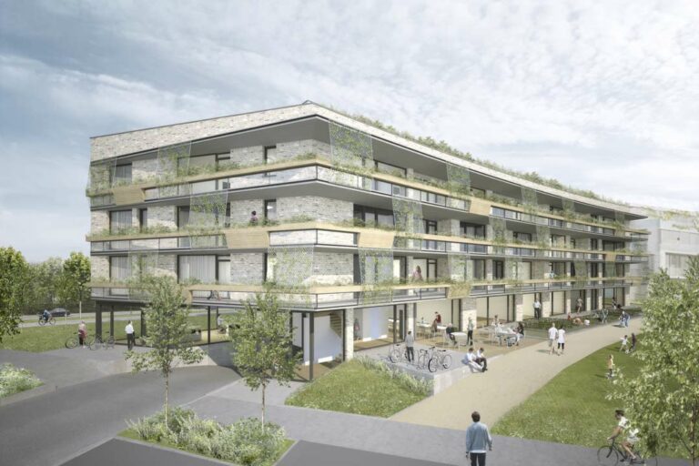 Immeuble d'habitation au Kirchberg conçu pour la première coopérative d'habitants au Luxembourg
