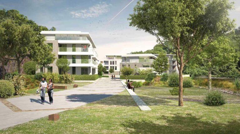 Transformation d'un site industriel Polvermillen en quartier urbain et durable