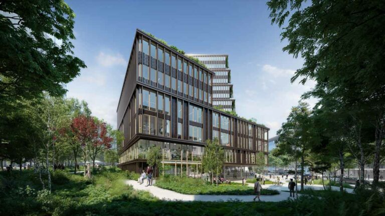 Innovativer und nachhaltiger Bürokomplex in Kirchberg