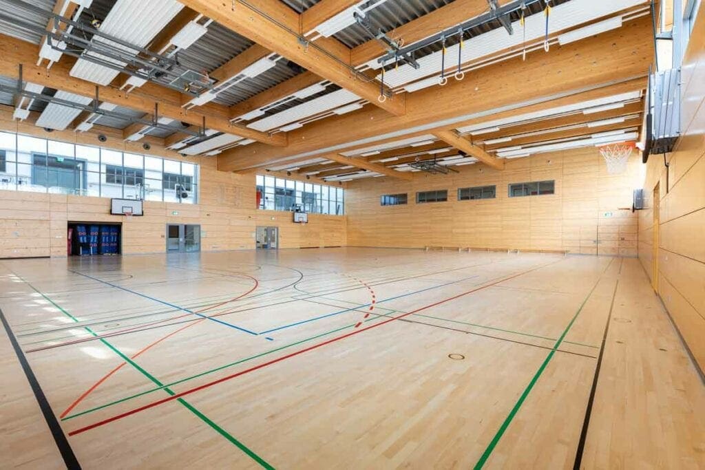 Béton matricé du Lycée Hubert Clément à Esch-sur-Alzette