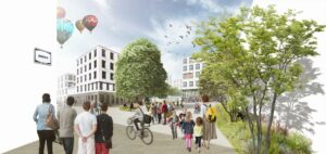 Laangfur Living Places concept urbanistique pour la création d'un nouveau quartier résidentiel au Kirchberg