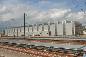 CFL storage center and workshops - industrial buildings for train cleaning in Luxembourg-Gare